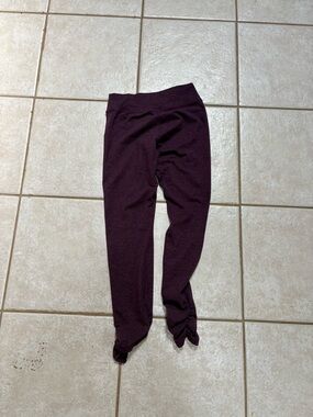 good hYOUman KidsTwist-Hem Leggings in Plum